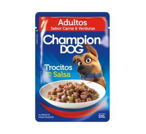 Alimento húmedo perro 100 gr carne y verdura Champion Dog