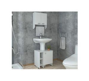 Botiquín + optimizador lavamanos blanco TuHome