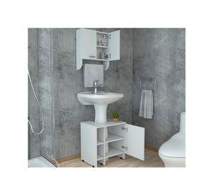 Botiquín + optimizador lavamanos blanco TuHome