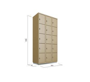 Locker porta candado 15 puertas P5-15 Maletek