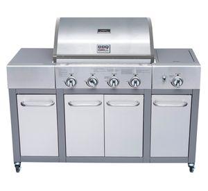 Parrilla a gas 4 quemadores + lateral Buffalo BBQ Grill