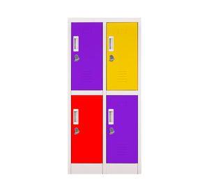 Locker office 4 puertas porta candado OLMN2-02 colores Maletek