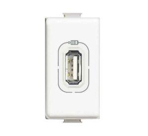 Modulo cargador usb matix blanco Bticino
