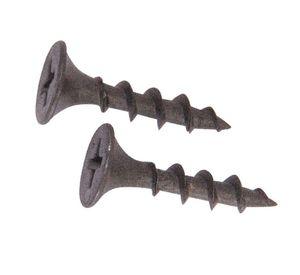 Tornillo 6 x 3/4'' placa yeso cartón rosca gruesa negro x100 unidades Imporper