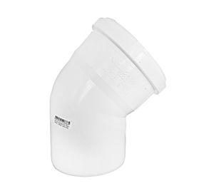 Codo PVC Sanitario blanco&nbsp; 110x45 mm