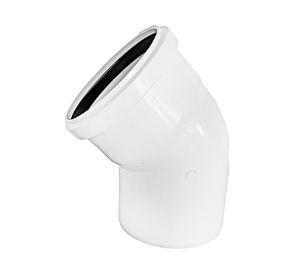 Codo PVC Sanitario blanco&nbsp; 110x45 mm