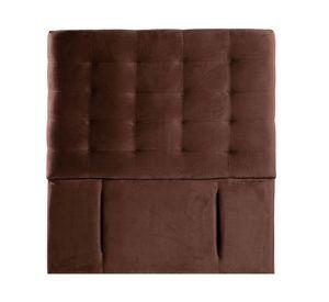 Respaldo 1 plaza Napoles tela chocolate Latam Home