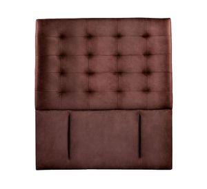 Respaldo 1 plaza Napoles cuero café Latam Home