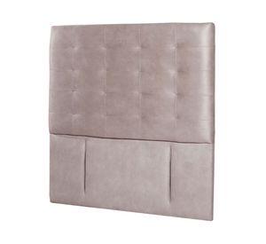 Respaldo 1 plaza Napoles cuero gris Latam Home