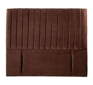 Respaldo King Sorrento tela chocolate Latam Home
