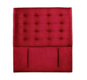 Respaldo 1 plaza Napoles cuero rojo Latam Home