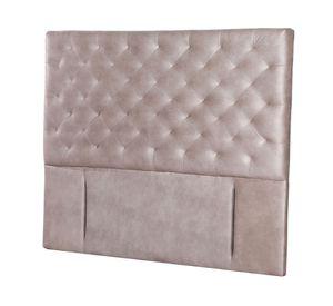 Respaldo King Brescia cuero gris Latam Home
