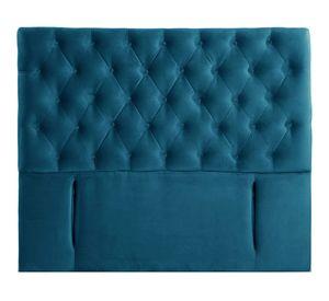 Respaldo King Florencia tela azul Latam Home