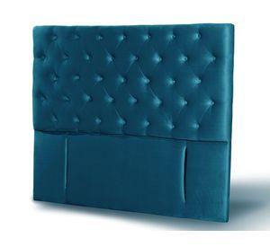 Respaldo King Florencia tela azul Latam Home