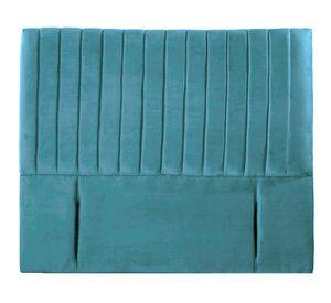 Respaldo King Sorrento tela turquesa Latam Home
