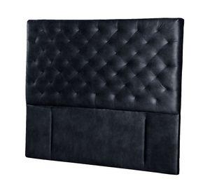Respaldo King Brescia cuero negro Latam Home