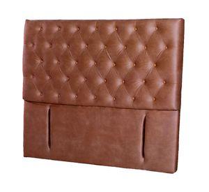 Respaldo 2 plazas Florencia cuero tabaco Latam Home