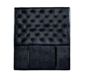 Respaldo 1 plaza Brescia cuero negro Latam Home