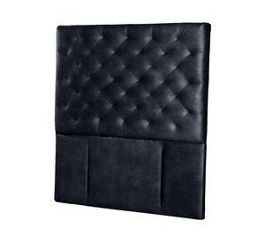 Respaldo 1 plaza Brescia cuero negro Latam Home
