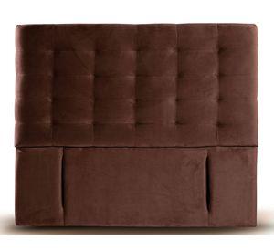 Respaldo King Napoles tela chocolate Latam Home