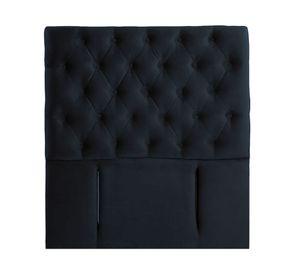 Respaldo 1.5 plazas Florencia tela negro Latam Home