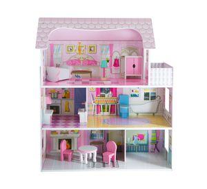 Gran casa muñeca 116,5x76x30 cm 3 pisos Kidscool