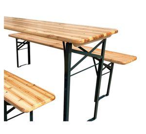 Set terraza mesa + 2 bancas Beer Outzen