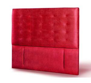 Respaldo 2 plazas Napoles cuero rojo Latam Home