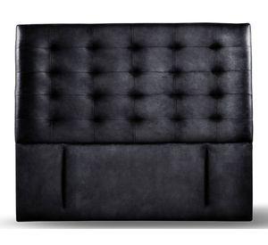 Respaldo King Napoles cuero negro Latam Home