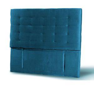 Respaldo King Napoles tela azul Latam Home