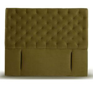 Respaldo King Brescia tela verde Latam Home