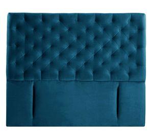 Respaldo King Brescia tela azul Latam Home