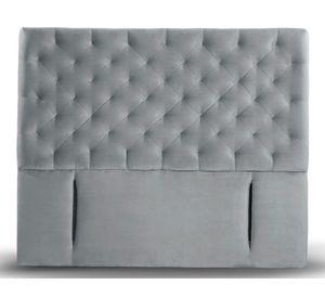 Respaldo King Brescia tela gris Latam Home