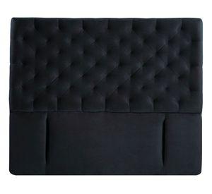 Respaldo 2 plazas Brescia tela negro Latam Home