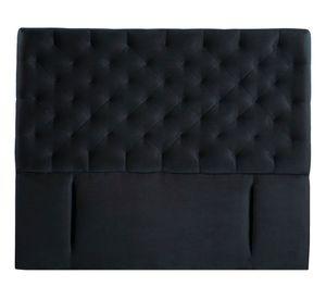 Respaldo King Brescia tela negro Latam Home