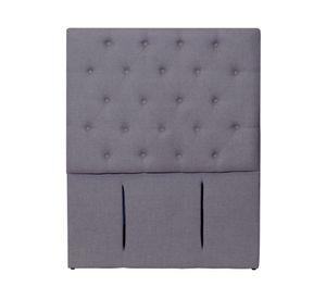 Respaldo 1.5 plazas Florencia lino gris oscuro