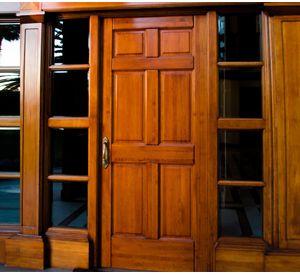 Puerta Boston madera de lenga 100x240 cm natural