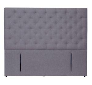 Respaldo King Brescia lino gris oscuro