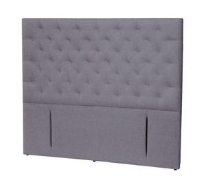 Respaldo King Brescia lino gris oscuro