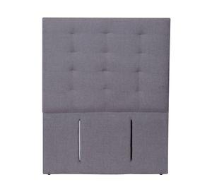 Respaldo 1.5 plazas Nápoles lino gris oscuro