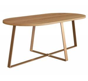 Mesa de centro 27941 natural dorado