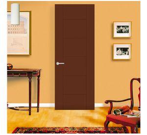 Puerta Interior Amparo 60x200 cm Chocolate sin perforación Masonite