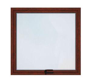 Ventana Aluminio 60x60 cm Termopanel Proyectante Madera Mundo Glass