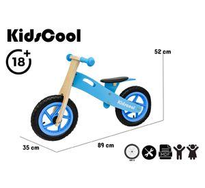 Bicicleta sin pedales New Riders azul 12"