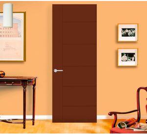 Puerta Interior Rosario 70x200 cm Chocolate sin perforación Masonite