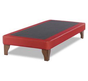 Base cama europea 1 plaza Zen rojo
