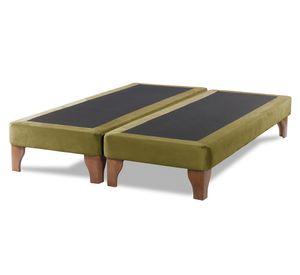 Base cama europea 2 plazas base dividida Zen verde