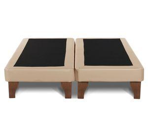 Base cama europea King base dividida Zen beige