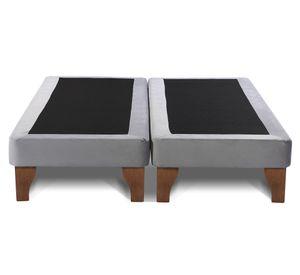 Base cama europea 2 plazas base dividida Zen gris