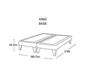 Base cama europea King base dividida Zen chocolate